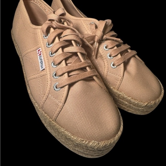 Superga Tan Espadrilles Casual Shoes - Picture 2 of 7